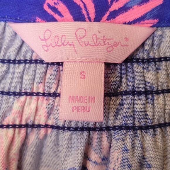 Lilly Pulitzer Teigen Tunic Dress in the Blue Dazzle Zebra Print Size Small - Picture 8 of 11